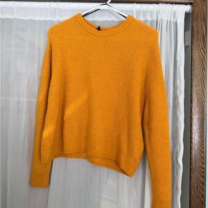 H&M Vibrant Yellow Crew Neck Sweater